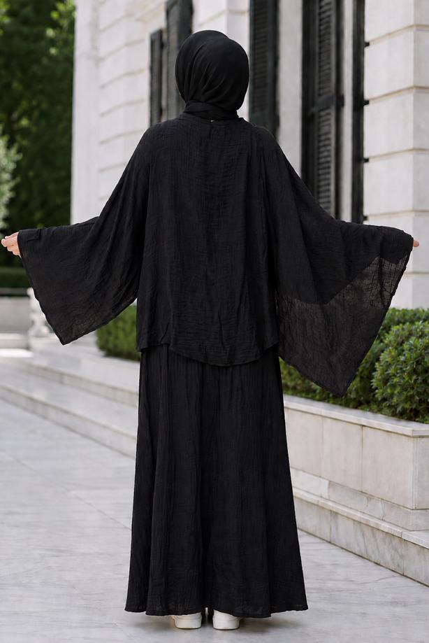 Hijab clothing  CAPE COLLAR SKIRTED SUIT T 2923 - TRENDTESETTÜR