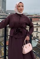 Vêtements hijab PRUNE ENSEMBLE JUPE CEINTURÉE T 4722