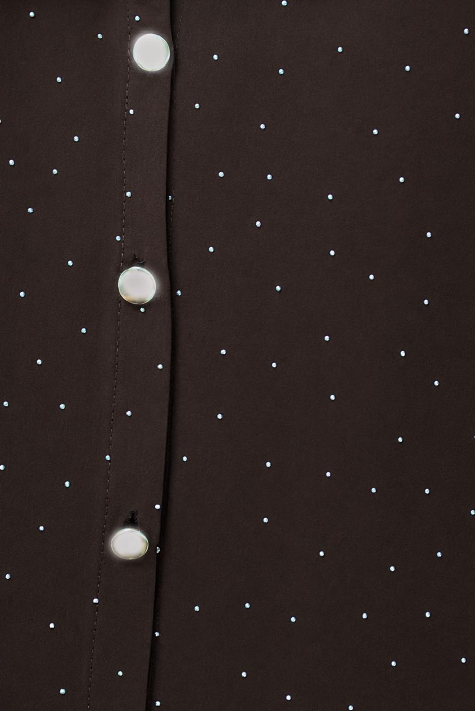 Vêtements hijab BRUN ENSEMBLE JUPE CEINTURÉE DÉTAILLÉE DE GEMMES T 5675