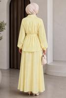 Vêtements hijab JAUNE ENSEMBLE JUPE CEINTURÉE T 7890