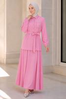 Vêtements hijab ROSE ENSEMBLE JUPE CEINTURÉE T 7890