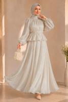 Vêtements hijab ÉCRU ENSEMBLE JUPE NOUÉE T 8431