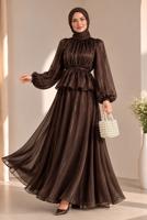 Vêtements hijab BRUN ENSEMBLE JUPE NOUÉE T 8431
