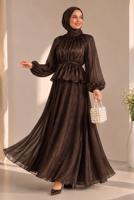 Vêtements hijab BRUN ENSEMBLE JUPE NOUÉE T 8431