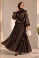 Vêtements hijab BRUN ENSEMBLE JUPE NOUÉE T 8431