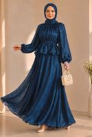 Vêtements hijab BLEU MARINE ENSEMBLE JUPE NOUÉE T 8431