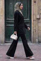 Vêtements hijab NOIR ENSEMBLE PANTALON CROISÉ T 0302