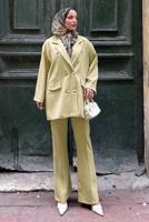 Vêtements hijab VERT ENSEMBLE PANTALON CROISÉ T 0302