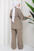 Vêtements hijab VISON ENSEMBLE PANTALON CEINTURÉ EN COTON T 1590