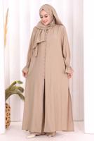 Hijab clothing MINK SHAWL DETAILED PANTSUIT T 4108