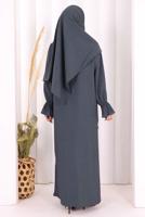 Hijab clothing GREY SHAWL DETAILED PANTSUIT T 4108