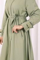 Hijab clothing GREEN BELTED PANTSUIT T 4707