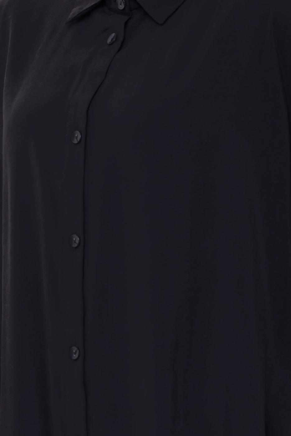 Hijab clothing BLACK COTTON SHIRT COLLAR PANTSUIT T 5601