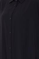 Hijab clothing BLACK COTTON SHIRT COLLAR PANTSUIT T 5601