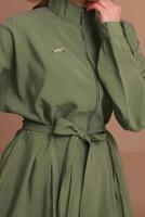 Tesettür giyim YEŞİL KUŞAKLI MODAL TAKIM T 6917