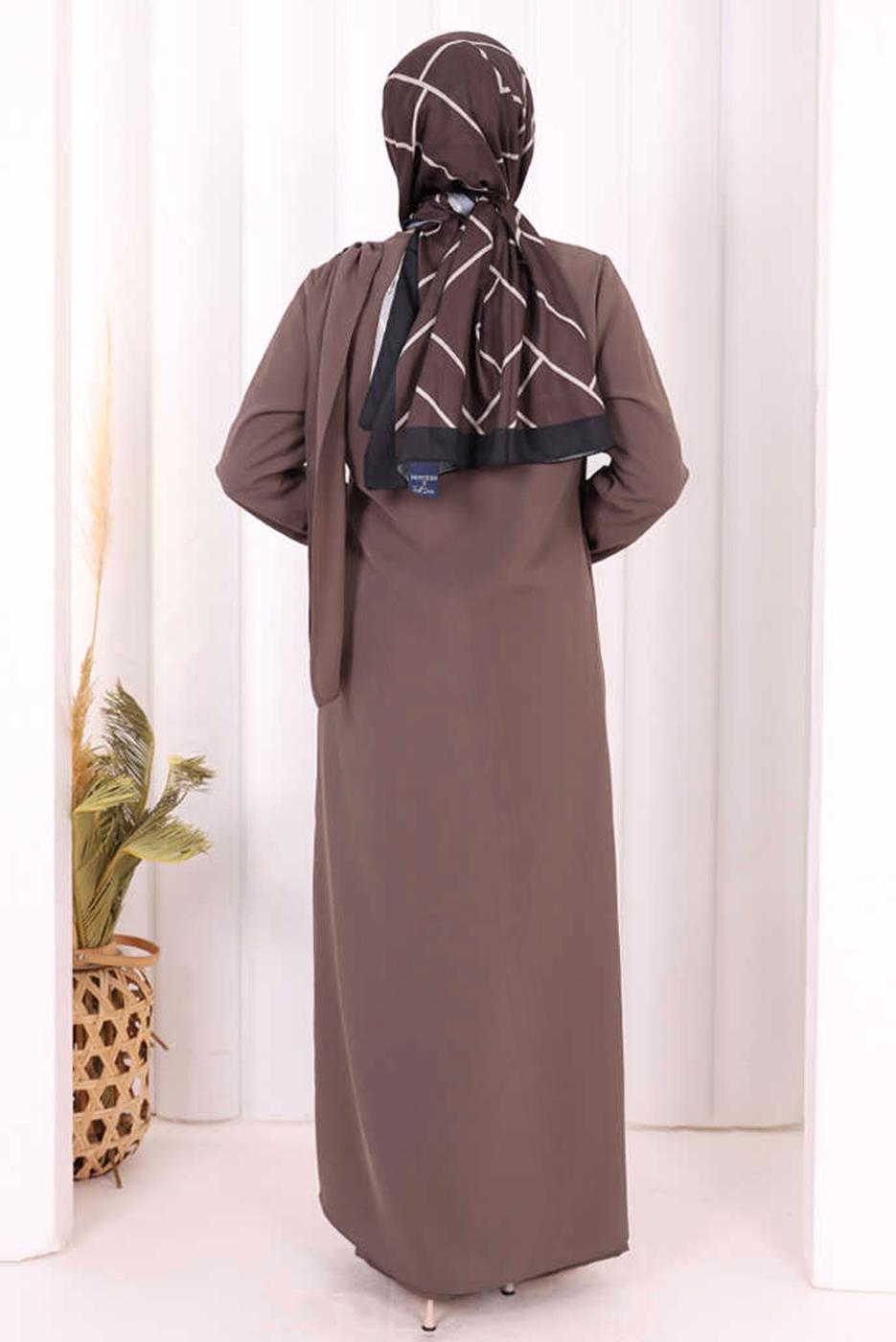 Hijab clothing MINK ASYMMETRIC CUT PANTSUIT T 8698
