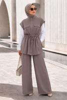 Vêtements hijab VISON ENSEMBLE PANTALON TAILLE SMOCKÉE T 9933