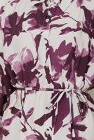 Tesettür giyim MÜRDÜM KUŞAKLI PAMUKLU TUNİK T 6620