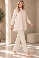 Hijab clothing CREAM STRAIGHT CUT PANTS T 2001
