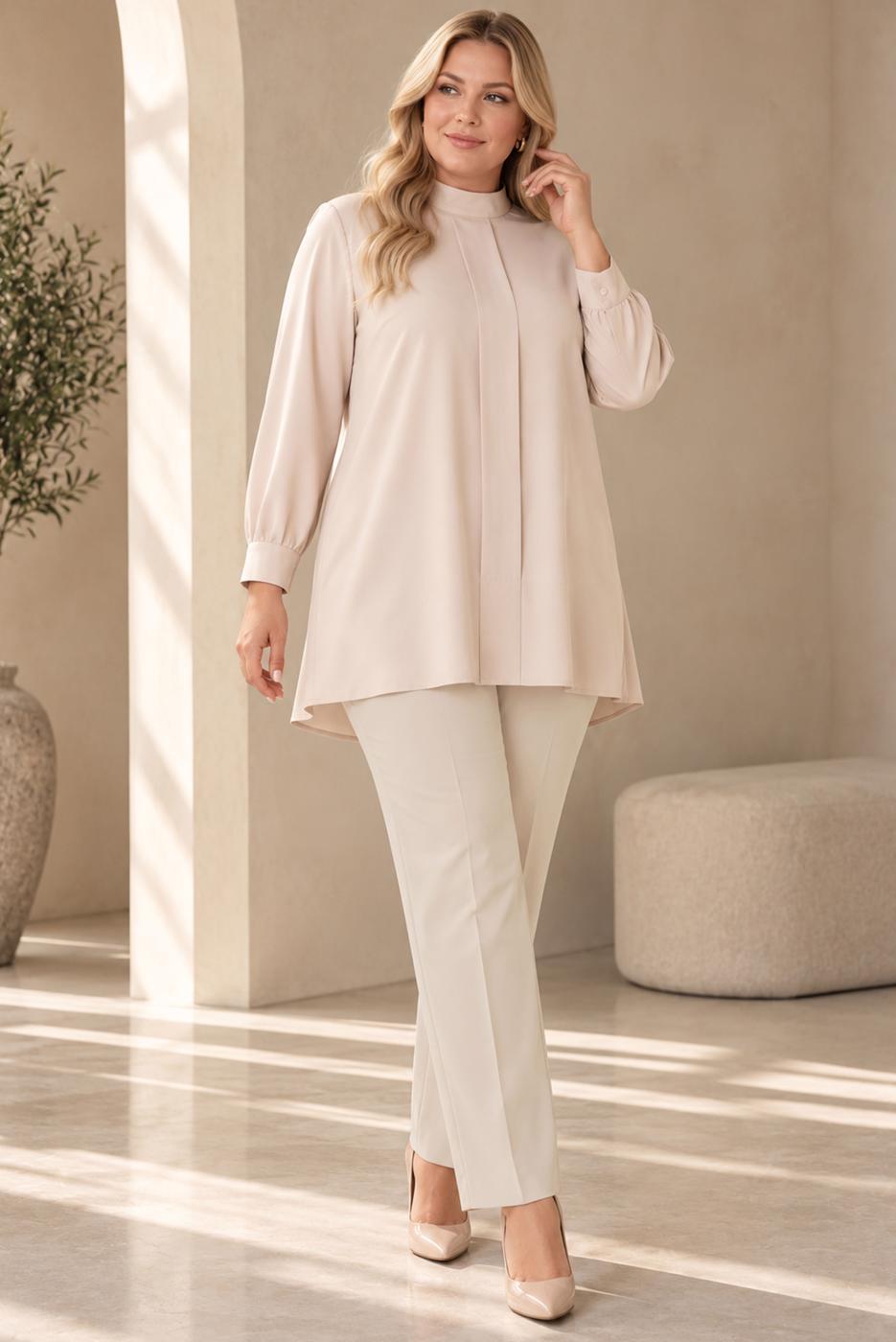 Hijab clothing CREAM STRAIGHT CUT PANTS T 2001
