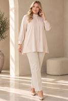 Hijab clothing CREAM STRAIGHT CUT PANTS T 2001