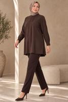 Hijab clothing BROWN STRAIGHT CUT PANTS T 2001