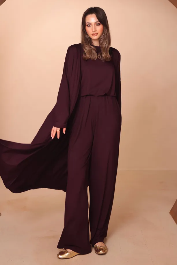 VISCOSE THREE PIECE PANTSUIT T 1428