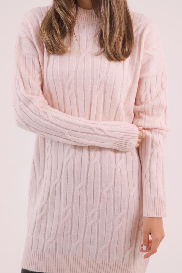 Hijab clothing POWDER CABLE KNIT KNITWEAR TUNIC T 9558 - TRENDTESETTÜR