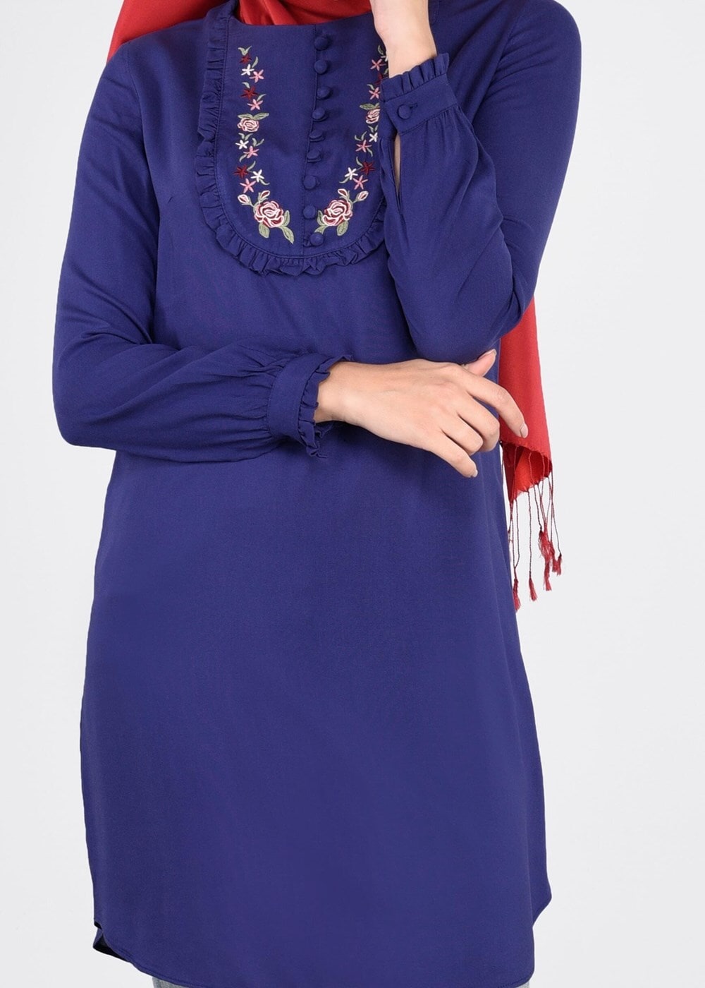 Tesettür giyim LACİVERT T 4515 New Doroty Tunik-Alv Fashion