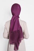 Tesettür giyim FUŞYA T 9973 ALVİNA PRENSES ŞAL