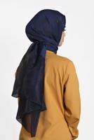 Tesettür giyim LACİVERT T 9973 ALVİNA PRENSES ŞAL