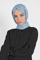 Tesettür giyim MAVİ T 9973 ALVİNA PRENSES ŞAL
