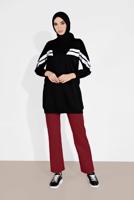 Hijab clothing RED ALVINA TIE-WAIST COTTON JOGGERS 70100