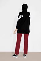 Hijab clothing RED ALVINA TIE-WAIST COTTON JOGGERS 70100