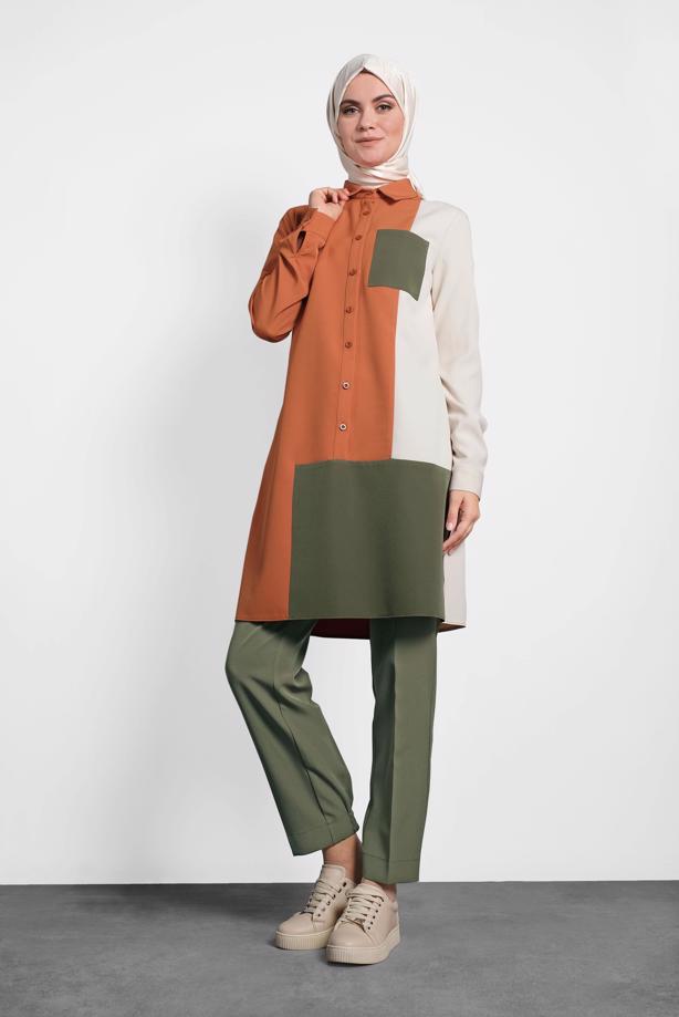 Vêtements hijab ALVINA PANTALON À COUPE CAROTTE 70003 - TRENDTESETTÜR