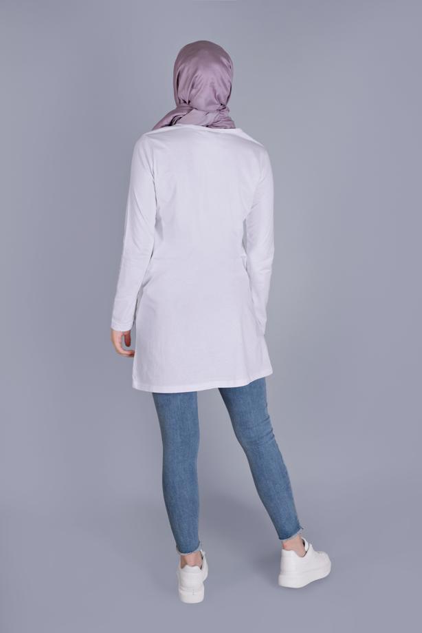 Vêtements hijab  MIX PATTERNED COTTON TUNIC 9206   - TRENDTESETTÜR