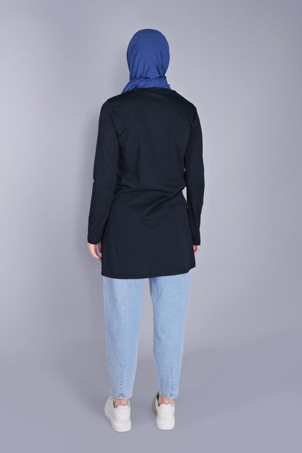 Vêtements hijab  MIX PATTERNED COTTON TUNIC 9206   - TRENDTESETTÜR