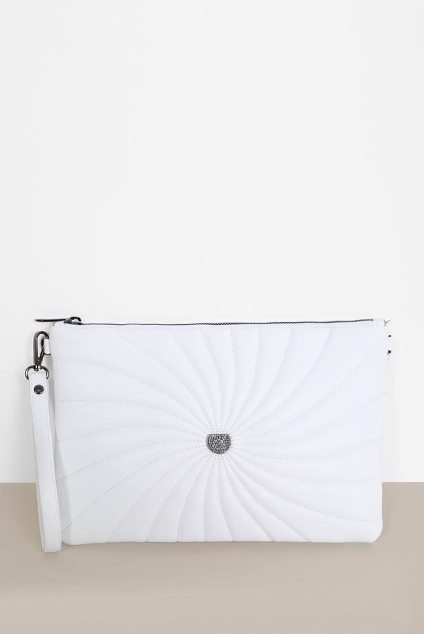 Hijab clothing  ALVİNA PATTERNED STITCH DETAIL BAG 082  - TRENDTESETTÜR