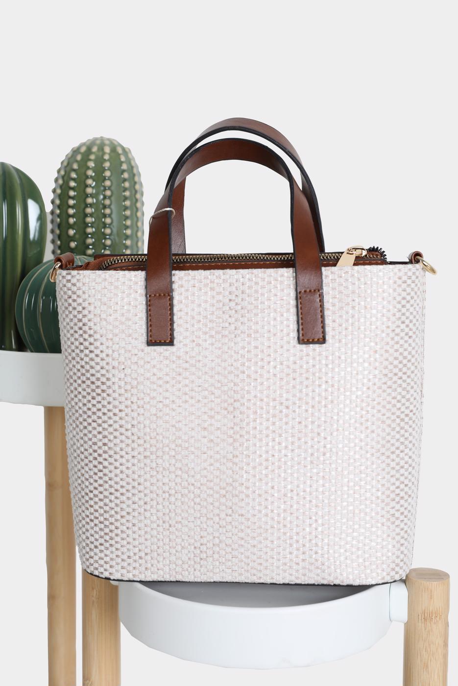 Tesettür giyim KREM ALVİNA ÇANTA 140 