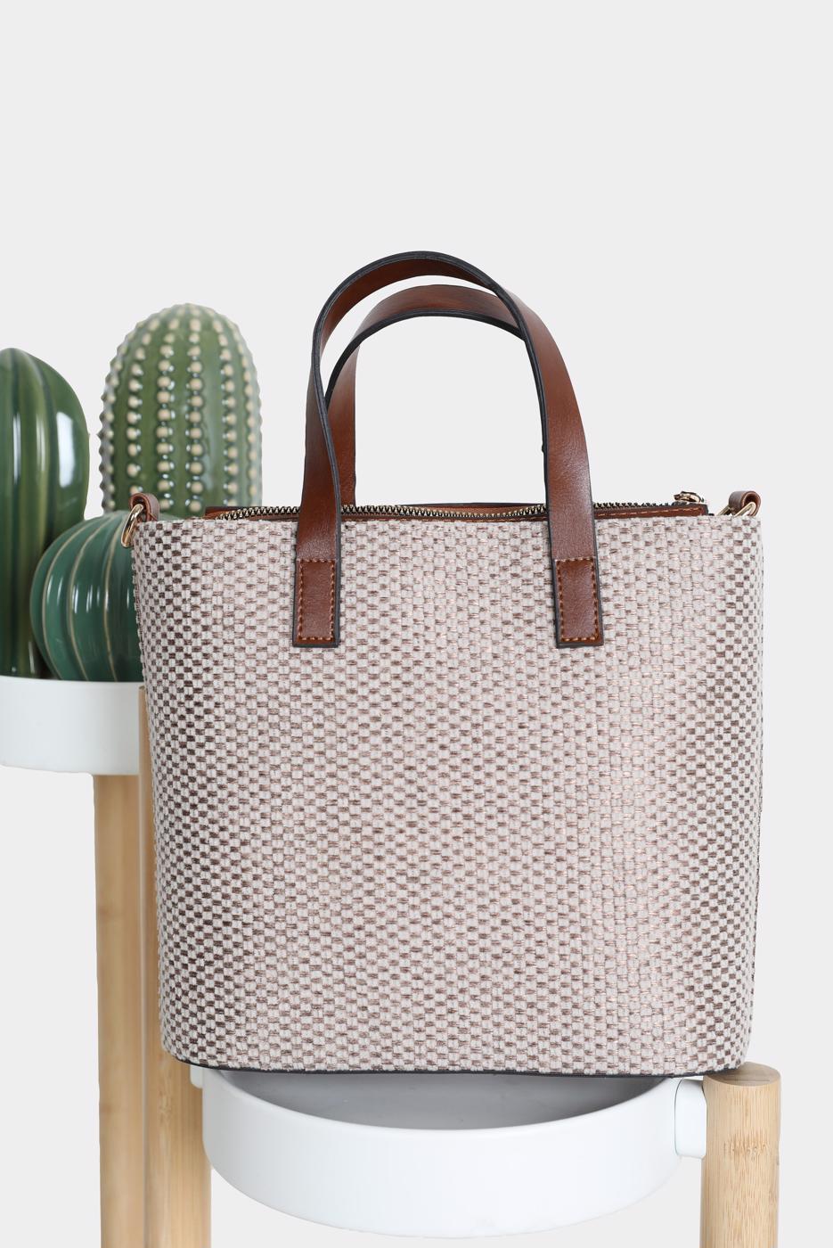 Tesettür giyim VİZON ALVİNA ÇANTA 140 