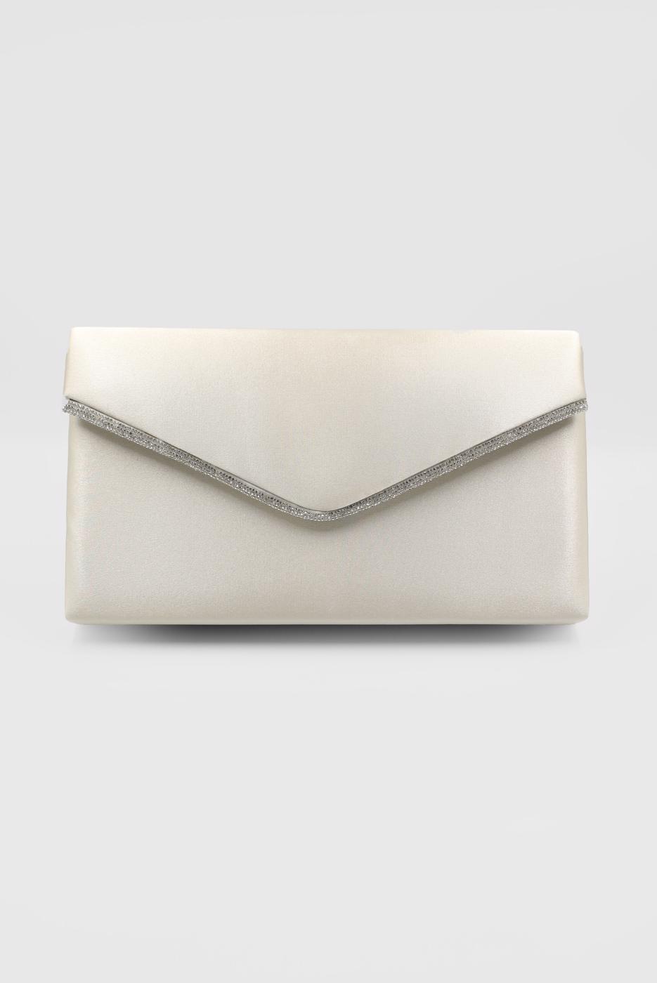 Tesettür giyim BEJ ALVİNA TAŞ DETAYLI ABİYE ÇANTA 407 