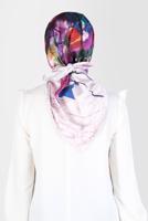 Tesettür giyim MOR ALVİNA DİJİTAL SURA EŞARP 8118 