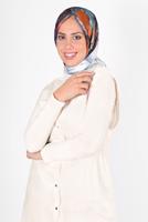 Tesettür giyim LACİVERT ALVİNA DİJİTAL SURA EŞARP 8118 