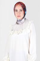 Tesettür giyim MOR ALVİNA DİJİTAL SURA EŞARP 8118 