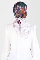 Tesettür giyim MOR ALVİNA DİJİTAL SURA EŞARP 8118 