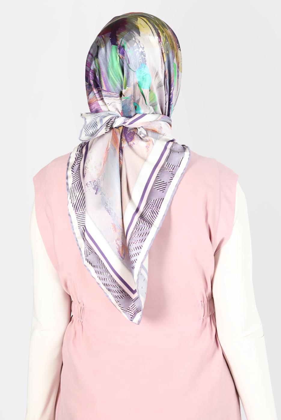 Vêtements hijab POURPRE ÉCHARPE ALVİNA T 8120