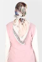 Tesettür giyim VİZON ALVİNA DİJİTAL SURA EŞARP T 8120