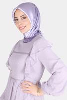 Tesettür giyim MOR ALVİNA JANJANLI DEGRADE EŞARP 8121 