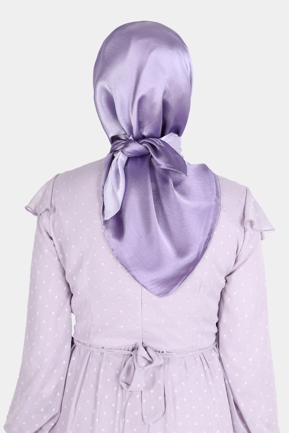 Tesettür giyim MOR ALVİNA JANJANLI DEGRADE EŞARP 8121 