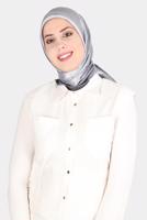 Tesettür giyim GÜMÜŞ ALVİNA JANJANLI DEGRADE EŞARP 8121 